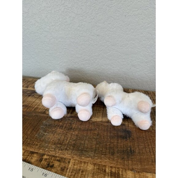Unicorn Plush Lot Of 2 Stuffed Toys White Pink 7" Mom Baby Perfecto Designs - Picture 7 of 8